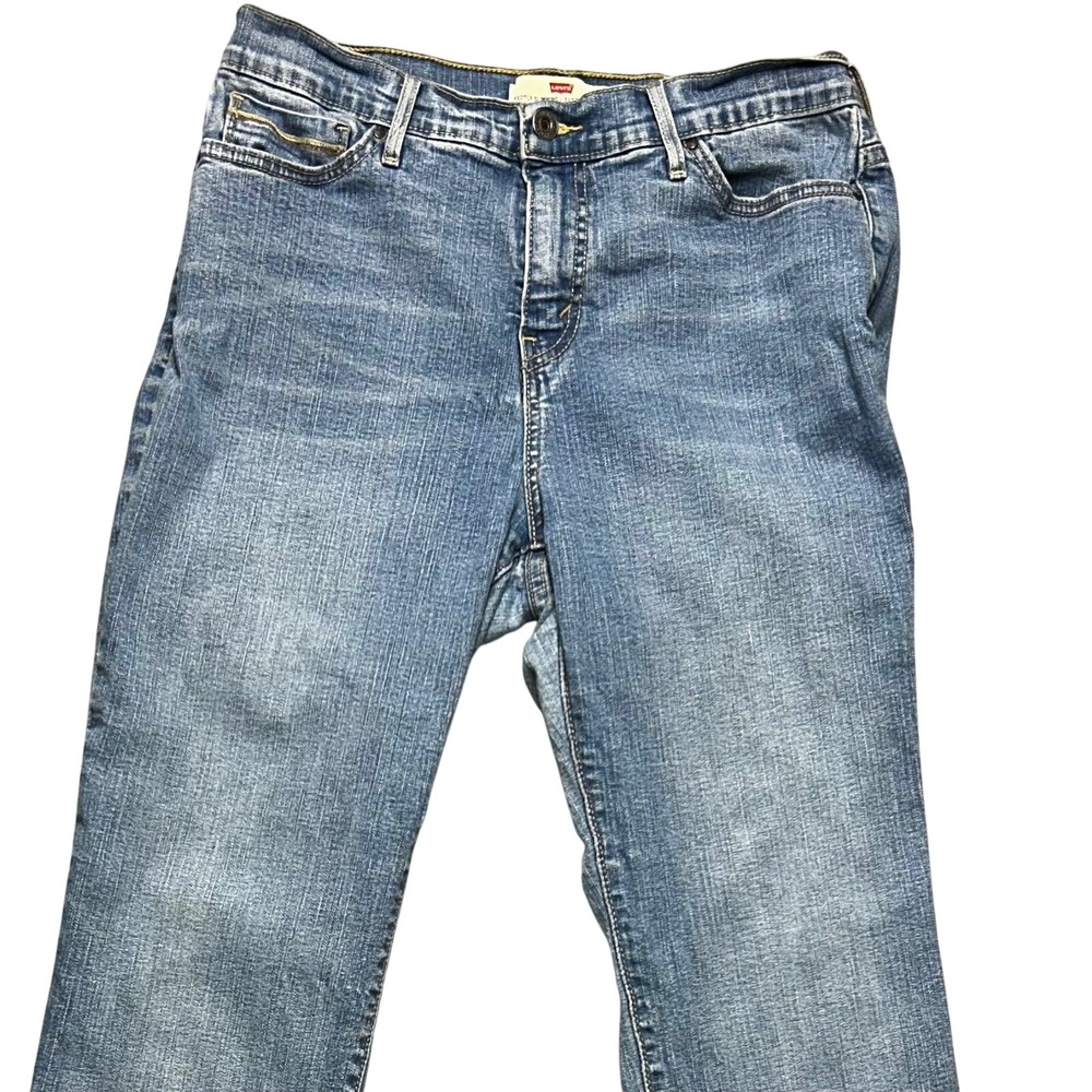 Levi's Jeans 512 Perfectly Slimming Womens 10M Blue Straight Leg Stretch Denim - Picture 5 of 14